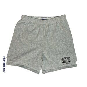 Vintage Russell Ron Jon Surf Shop 80s Gym Shorts Gray Florida Mens Large 5" USA